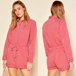 Outerknown Wander Long Sleeve Romper Shortall